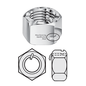 ANCO PN-LOC Nut, Stainless Steel, Grade A2